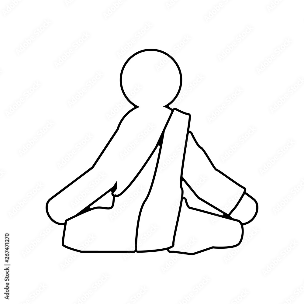 Poster buddha icon. element of india for mobile concept and web apps icon. outline, thin line icon for webs