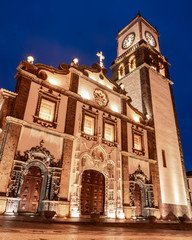 azores sao miguel Ponta Delgada city town centre night monument