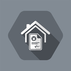 Home cost icon - Yen