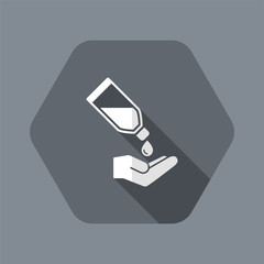 Liquid for hands - Vector flat icon