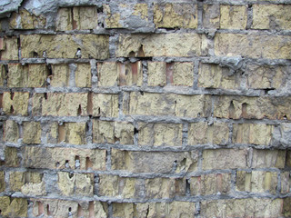 photo of dirty grunge brick wall surface