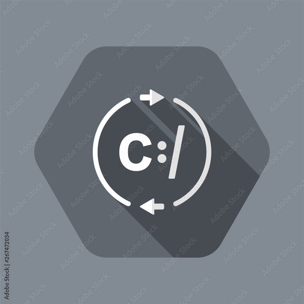 Poster data exchange network - vector web icon