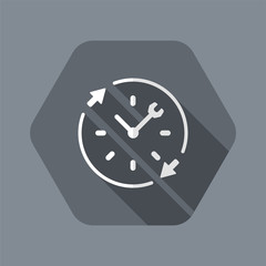 Full time technical assistance services - Vector web icon