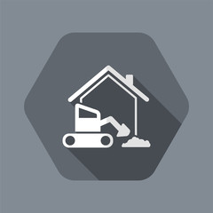 Building concept - Vector web icon