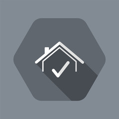 Choose the perfect house - Vector web icon