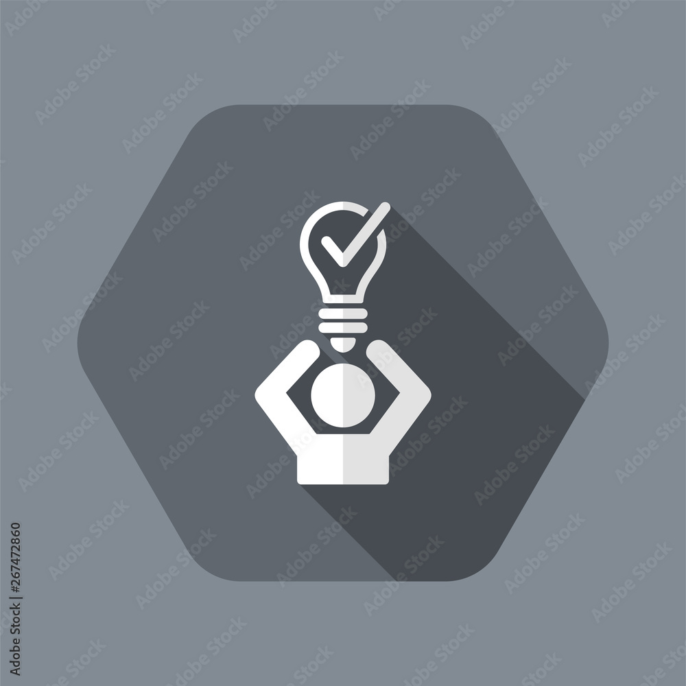 Poster best solution - vector web icon