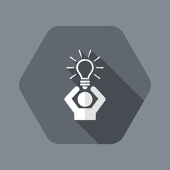 Propose idea or solution - Vector web icon
