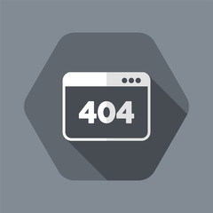 Error 404 - File not found - Vector web icon