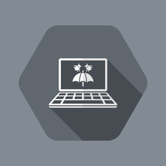 Antivirus application - Vector web icon