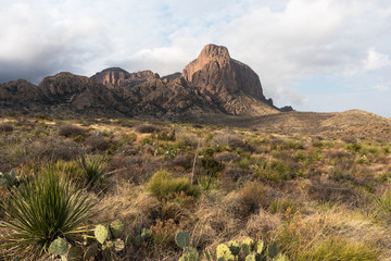 Part of Chisos Mountain Range in Big Bend National Park Texas