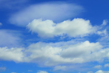 Cirrocumulus clouds. Close-up. Background. Landscape.