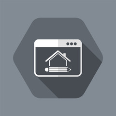 House design - Vector icon for computer website or application