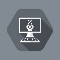 Prohibited page - Vector icon for computer website or application