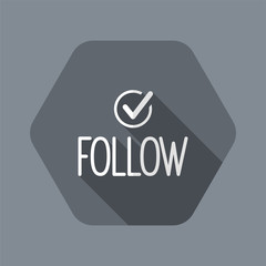 Follow window - Vector icon for computer website or application