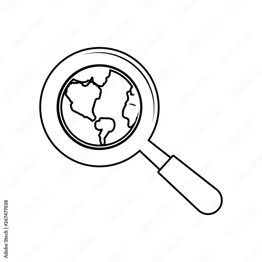 Poster global search icon. element of logistic for mobile concept and web apps icon. outline, thin line ico