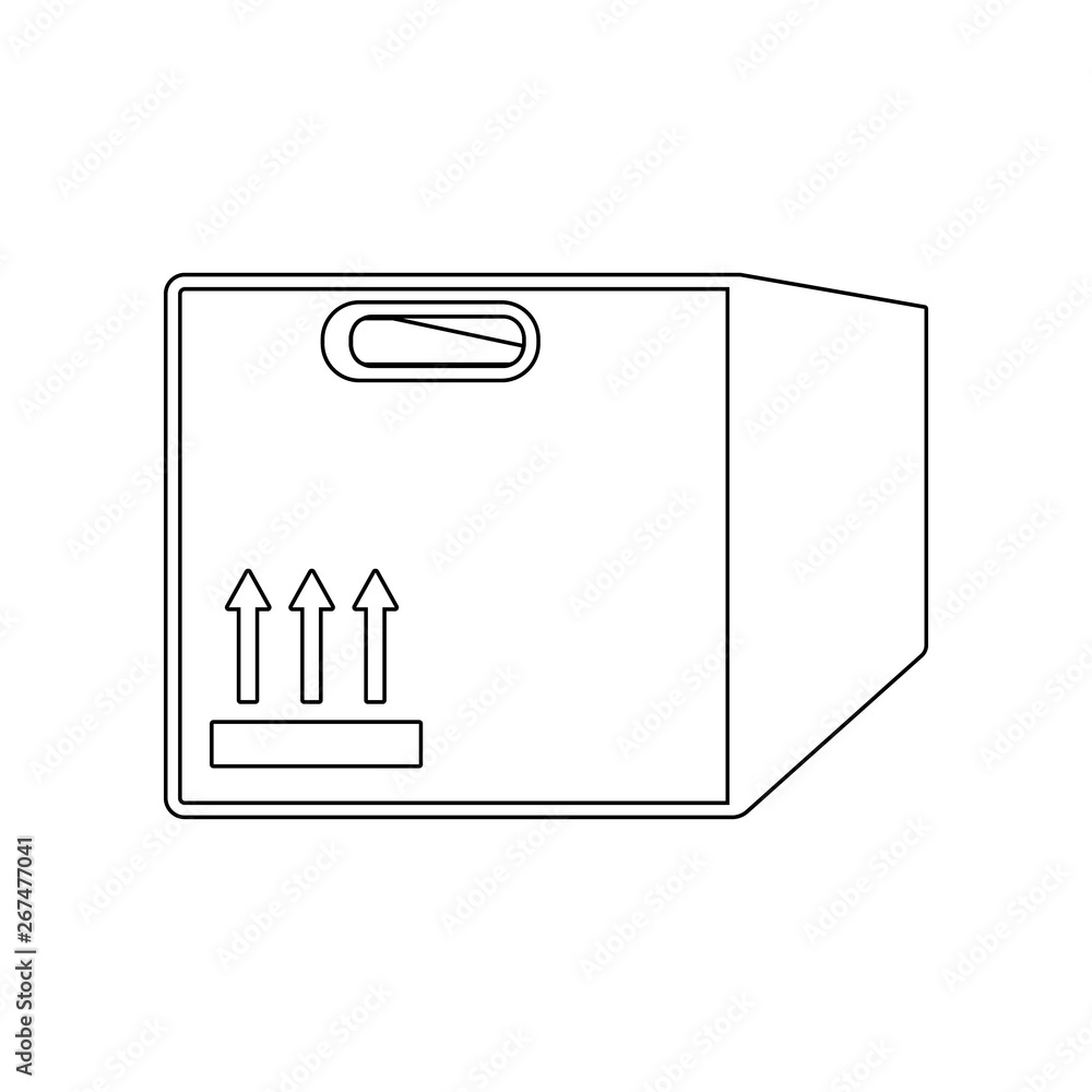 Poster packing box icon. element of logistic for mobile concept and web apps icon. outline, thin line icon 