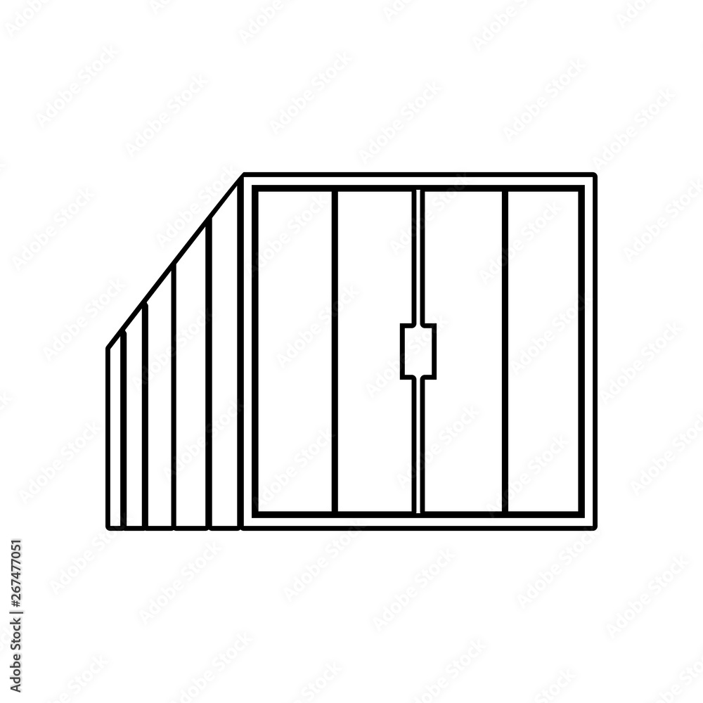 Poster container icon. element of logistic for mobile concept and web apps icon. outline, thin line icon fo