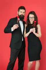 formal couple. business meeting. tuxedo man and formal woman at formal party. sexy couple in love. valentines day heart. bearded businessman with formal lady. love date and romance. business couple