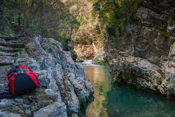 Gorges of the river Calore, Cilento, Felitto, Italy