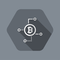 Bitcoin web network icon