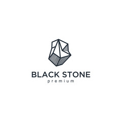 Fototapeta premium stone gems logo template vector illustration