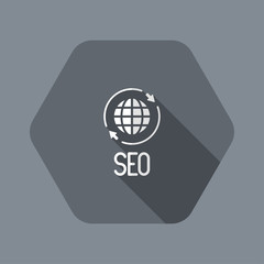 Seo worldwide connection icon