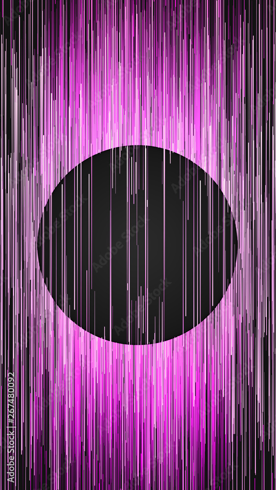 Fototapete Digital vertical pink lines abstract background. Computer generated geometric pattern. 3d rendering