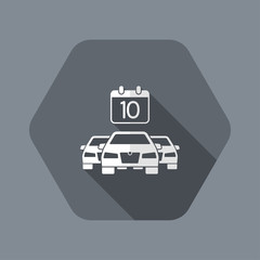 Fototapeta premium Car appointment date icon