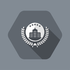 Obraz premium Top luxury hotel icon