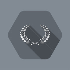 Elegant minimal laurel icon