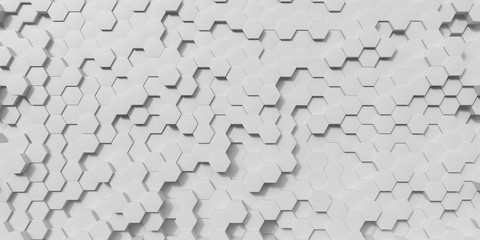 gray hexagones wall geometric abstract