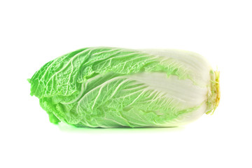 fresh chinese cabbage or napa cabbage isolated on a white background, studio shot.