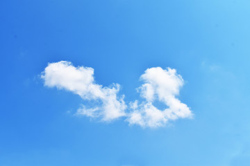 white clouds in the sky