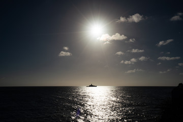 Sunset Views around the Caribbean Island of Curacao