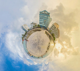 Little planet san andres isla, colombia. © Photodantor