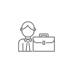 Digital business, employer icon. Element of digital business icon. Thin line icon for website design and development, app development. Premium icon