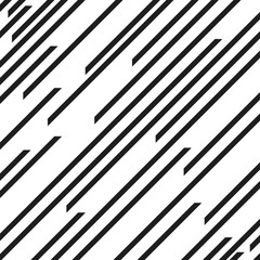 Vector pattern with speed lines. Abstract Black Diagonal Striped repeating Background .