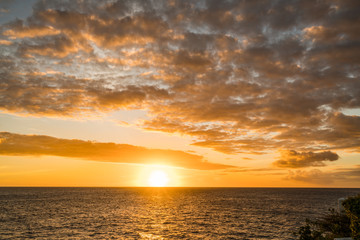Naklejka na ściany i meble Sunset Views around the Caribbean Island of Curacao