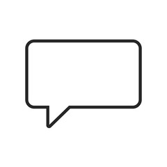 Speech bubbles icon flat icon. Single high quality outline symbol of info for web design or mobile app.