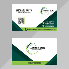 Naklejka premium Creative and professional business card design, Clean visiting card, Contact card and name card design template.