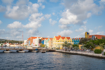 Fototapeta na wymiar Punda waterfront Views around the Caribbean Island of Curacao