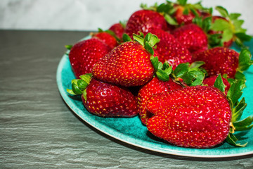 Fresh Strawberry on a plate.