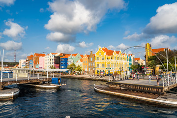 Punda waterfront Views around the Caribbean Island of Curacao
