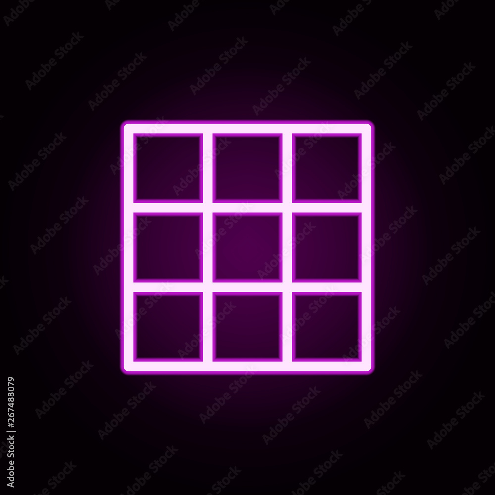 Poster a blanket neon icon. elements of autumn set. simple icon for websites, web design, mobile app, info 