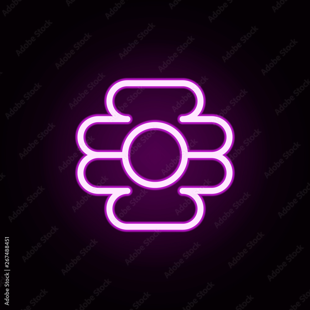 Poster hive neon icon. elements of autumn set. simple icon for websites, web design, mobile app, info graph