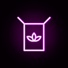 corn neon icon. Elements of autumn set. Simple icon for websites, web design, mobile app, info graphics