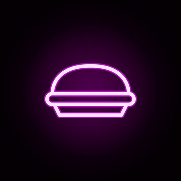 recommend clip art: autumn pie neon icon. Elements of autumn set. Simple icon for websites, web design, mobile app, info graphics
