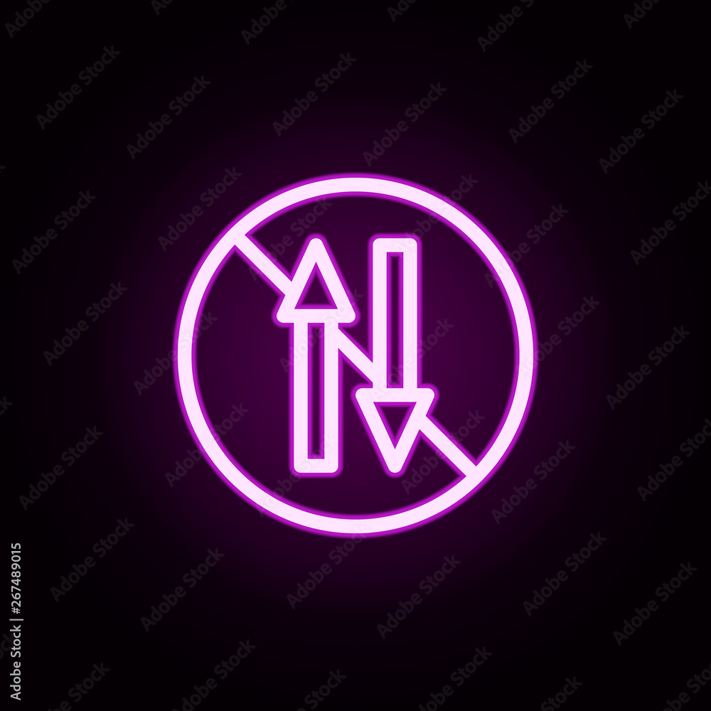 Aufkleber ban on mobile internet neon icon. elements of ban set. simple icon for websites, web design, mobile 