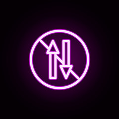ban on mobile internet neon icon. Elements of ban set. Simple icon for websites, web design, mobile app, info graphics