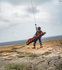 Obraz premium Dutch Caribbean Coastguard exercise -Island of Curacao